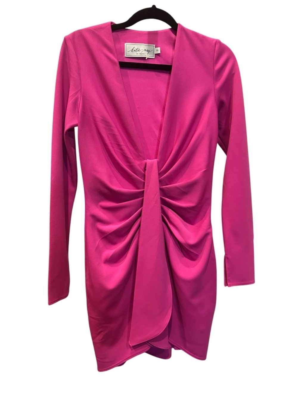 Katie May Hot Pink Women's Dress with Label Detail size M